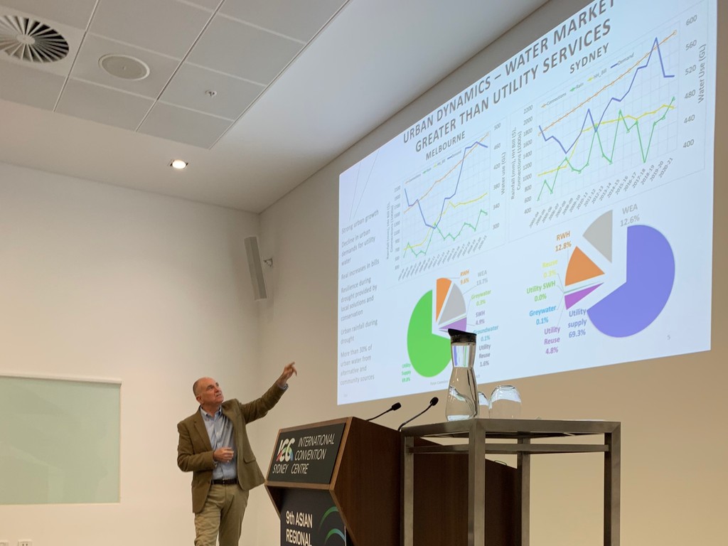 Professor Peter Coombes at IWA Conference